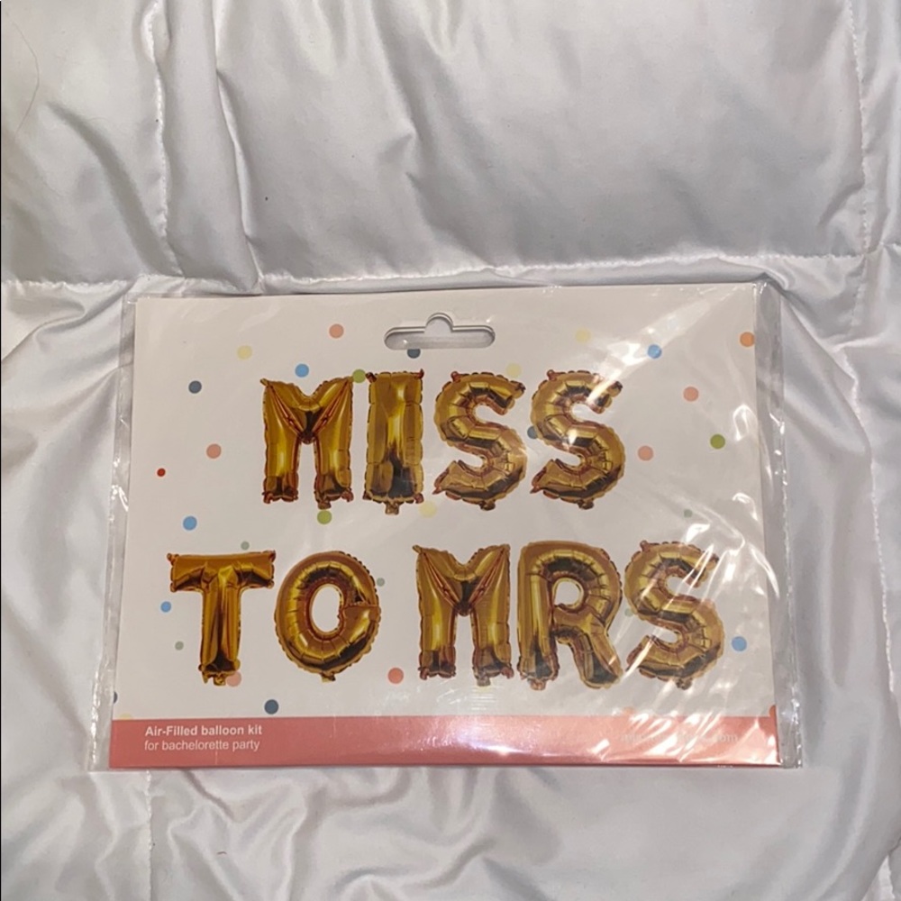 Miss to Mrs balloon